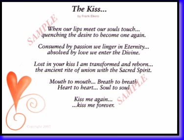 kissing poems